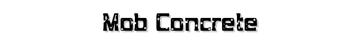Mob Concrete font